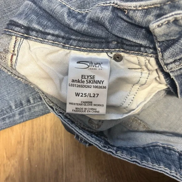 Silver Jeans Co Women Skinny Jeans W25/L27 - Picture 5 of 6
